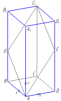 В прямоугольном параллелепипеде ABCDA1B1C1D1 известны рёбра AB=4, AD=3, AA1=7. Точка O принадлежит ребру BB1 и делит его в отношении 3:4, считая от вершины B. Найдите площадь сечения этого параллелепипеда плоскостью, проходящей через точки A, O и C1.