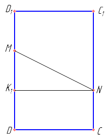 На ребре AA1 правильной четырёхугольной призмы ABCDA1B1C1D1 отмечена точка K, причём AK:KA1 = 1:2. Через точки K и B проведена плоскость α, параллельная прямой AC и пересекающая ребро DD1 в точке M. а) Докажите, что DM:MD1=2:1. б) Найдите площадь сечения призмы плоскостью α, если AB=4, AA1=6.